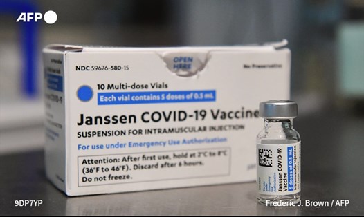 Vaccine Janssen của hãng J&J. Ảnh: AFP