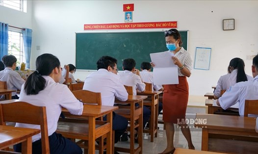 Thời gian cho học sinh trên địa bàn TP.Cần Thơ trở lại trường học trực tiếp kể từ ngày 7.2.2022. Ảnh: Tạ Quang