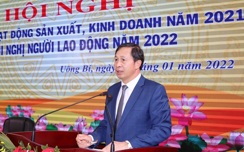 Phó Tổng Giám đốc Tập đoàn Nguyễn Ngọc Cơ phát biểu chỉ đạo tại Hội nghị. Ảnh: TKV