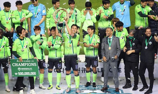 Jeonbuk Hyundai Motors - đối thủ của Hoàng Anh Gia Lai đã 5 lần liên tiếp vô địch Hàn Quốc. Ảnh: K.League