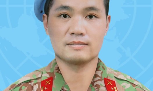 Liệt sĩ, Trung tá Đỗ Anh - Ảnh: Cục Gìn giữ hòa bình Việt Nam