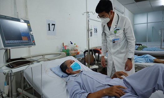 Bệnh nhân nhập viện hậu COVID-19, suy dinh dưỡng nặng. Ảnh: Nguyễn Ly