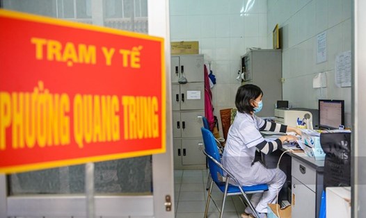 Trạm y tế phường Quang Trung, Quận Đống Đa, TP.Hà Nội. Ảnh: Quang Ánh