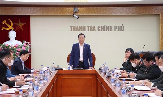 TTCP công bố quyết định thanh tra việc mua sắm thiết bị y tế kit xét nghiệm ở Hà Nội. Ảnh: PV