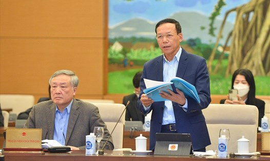 Phó Chánh án Tòa án nhân dân tối cao Nguyễn Trí Tuệ. Ảnh: QH