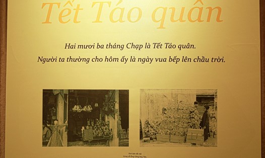 Tết ông Công, ông Táo ngày 23 tháng Chạp tại triển lãm "Tết xưa". Ảnh: Phương Linh