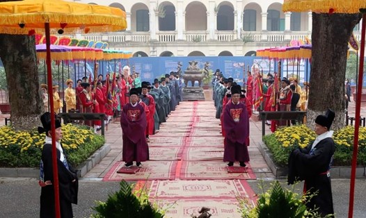 Chương trình “Tết Việt 2022” tại Hoàng thành Thăng Long sẽ diễn ra với chủ đề “Tiến lịch đón xuân sang”. Ảnh: T. L