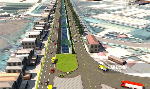 Dự án cải tạo, nâng cấp đường ĐT 477 được UBND tỉnh Ninh Bình phê duyệt với tổng mức đầu tư 165 tỉ đồng. Ảnh: NT