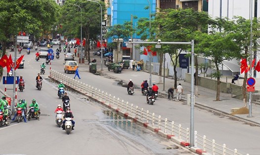 Hà Nội chỉ còn 4 quận huyện "vùng cam" trong phòng chống dịch. Ảnh: PV