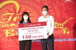Agribank và Báo Lao Động tặng quà Tết cho công nhân khó khăn ở Tây Ninh