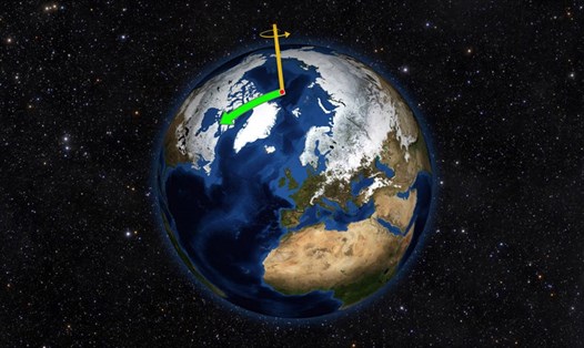 Trái đất tự quay quanh mình với vận tốc 1.670km/h tại đường xích đạo. Ảnh: NASA
