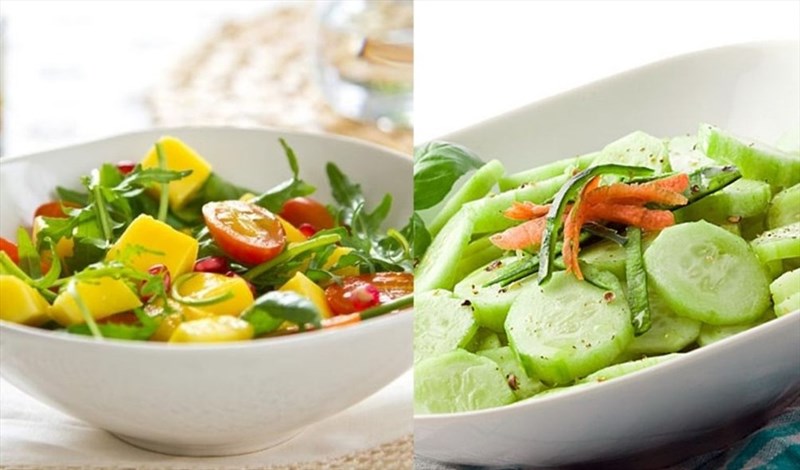 Có những loại salad chay nào là phổ biến trong chế độ ăn giảm cân?
