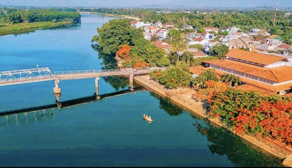 Sông Trà Bồng- “con sông quê hương” của Tế Hanh. Ảnh: Trần Đăng