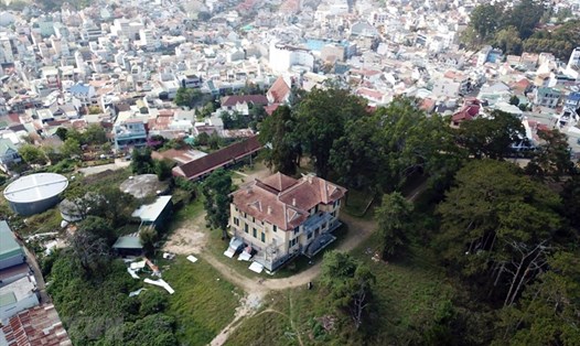 Dinh Tỉnh Trưởng nhìn từ không ảnh. Ảnh: Từ Ân