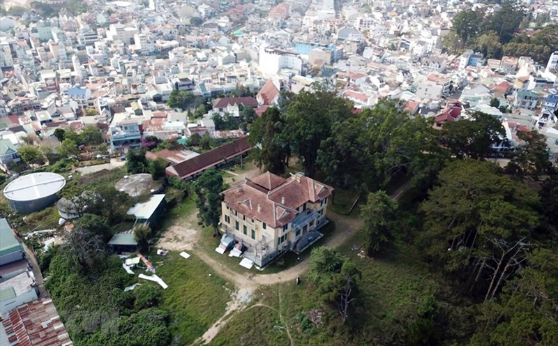 Dinh Tỉnh Trưởng nhìn từ không ảnh. Ảnh: Từ Ân