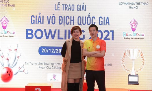 Bà Bùi Kim Hà - Tổng Thư ký Liên đoàn Bowling Việt Nam. Ảnh: NVCC