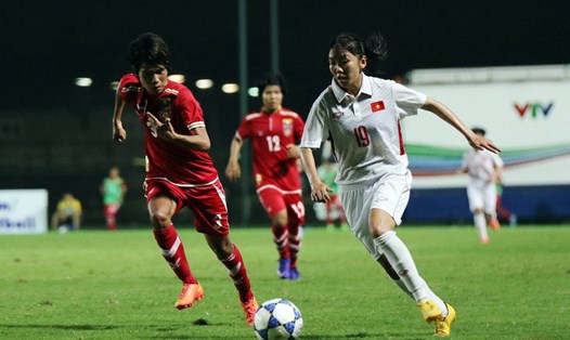 Tuyển nữ Việt Nam đứng trước cơ hội rất lớn giành vé vào Tứ kết Asian Cup nữ 2022. Ảnh: VFF