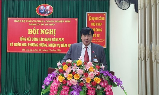Ông Trần Hải Dương - Phó Giám đốc Sở Tư pháp tỉnh Hà Giang. Ảnh: STPHG