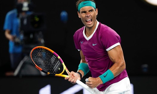 Rafael Nadal trở lại mạnh mẽ để có trận chung kết Grand Slam thứ 29 trong sự nghiệp. Ảnh: AO