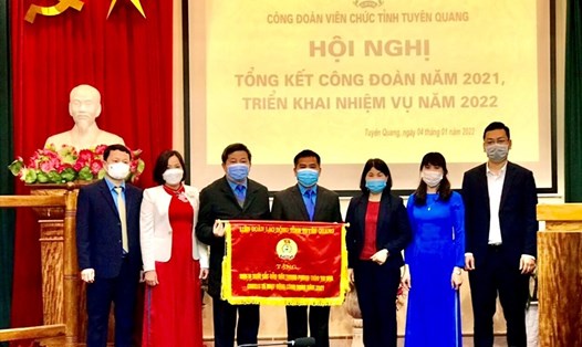 Công đoàn Viên chức tỉnh Tuyên Quang tổ chức Hội nghị tổng kết năm 2021. Ảnh: Phương Thuý.