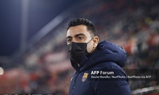 Xavi chật vật cùng Barca đi tiếp tại Cúp nhà Vua. Ảnh: AFP