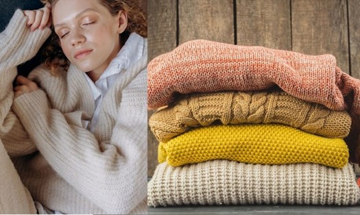 Mắc áo len khi ngủ sẽ tạo điều kiện cho vi khuẩn phát triển gây bệnh. Đồ họa: Thanh Ngọc