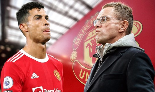 Ronaldo muốn Man United nhanh chóng tìm kiếm huấn luyện viên mới, để Ralf Rangnick ngồi ghế cố vấn. Ảnh: AFP