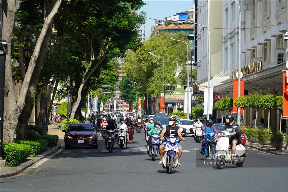 TPHCM trong ngày đầu năm 2022. Ảnh: Ngọc Lê TPHCM trong ngày đầu năm 2022. Ảnh: Ngọc Lê