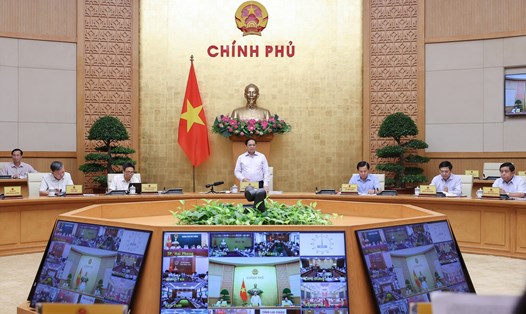Thủ tướng Phạm Minh Chính phát biểu khai mạc Hội nghị trực tuyến Chính phủ với địa phương và Phiên họp Chính phủ thường kỳ tháng 9 năm 2022