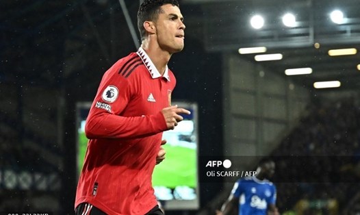Ronaldo đạt cột mốc mới trong màu áo Man United. Ảnh: AFP