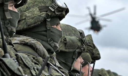 Quân nhân trong cuộc tập trận chung Nga-Belarus. Ảnh: Victor Tolochko