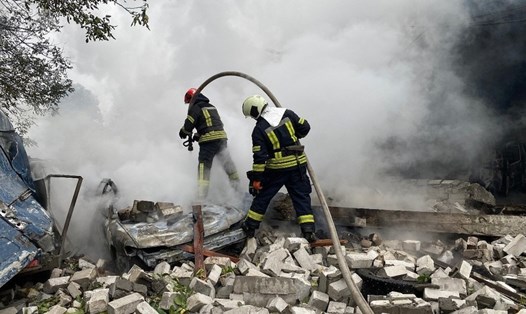Cơ sở hạ tầng của Ukraina bị thiệt hại nặng sau các cuộc tấn công của Nga. Ảnh: RT