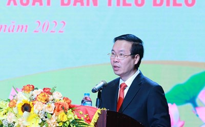 Ủy viên Bộ Chính trị, Thường trực Ban Bí thư Võ Văn Thưởng phát biểu tại lễ kỷ niệm.