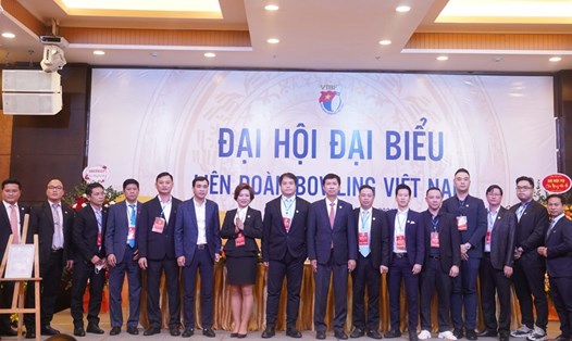 Ban chấp hành Liên đoàn Bowling Việt Nam nhiệm kỳ 1 (2021-2025). 
Ảnh: Lâm Gia