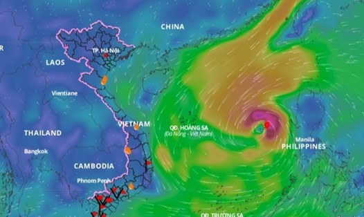Khả năng áp thấp nhiệt đới, bão gia tăng trong 1 tháng tới. Ảnh minh hoạ: VMDMS.