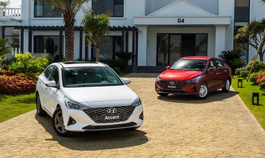 Hyundai Accent tăng trưởng mạnh mẽ, giành lại vị trí đứng đầu bảng xếp hạng bán chạy nhất tháng 9.2022. Ảnh: TC Motor.