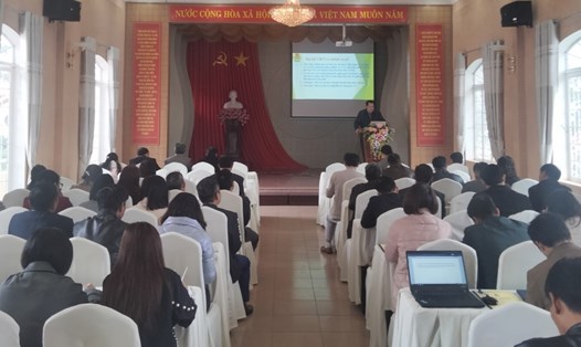 Công đoàn Viên chức tỉnh Lâm Đồng tập huấn công tác đại hội nhiệm kỳ 2023-2028, hơn 150 cán bộ CĐCS tham gia. Ảnh: Đức Thiệm