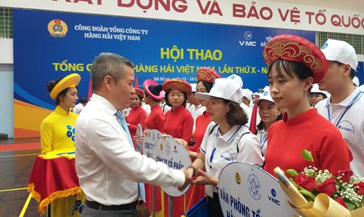 600 người lao động tham dự Hội thao Tổng công ty hàng hải Việt Nam. Ảnh: TT