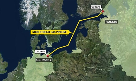 Đường ống dẫn khí Nord Stream từ Nga sang Đức. Ảnh: Nord Stream