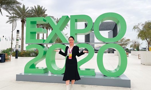 Ngày 27.12.2021, đại diện Vinanutrifood - Phó Chủ tịch Nguyễn Thị Diễm Hằng - cùng phái đoàn các doanh nghiệp Việt Nam trực tiếp sang Dubai để tham dự sự kiện Expo 2020. Ảnh: TL