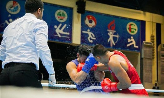 Môn Boxing tại SEA Games 31. Ảnh: TTXVN