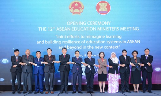 Hội nghị Bộ trưởng Giáo dục ASEAN lần thứ 12 diễn ra tại Hà Nội sáng 13.10.