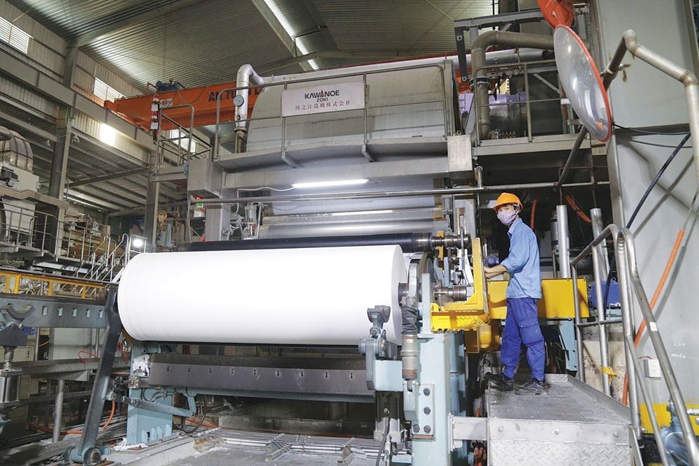 Công nhân lao động Công ty cổ phần Xuất nhập khẩu Bắc Giang trong giờ làm việc. Ảnh: Quế Chi