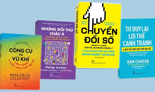 Những cuốn sách mới ra mắt ngày Doanh nhân Việt Nam. Ảnh: NXB
