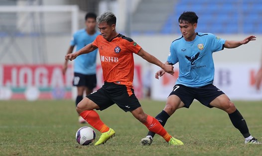 Hồng Lĩnh Hà Tĩnh quyết tâm giành 3 điểm trước Đà Nẵng tại vòng 19 V.League 2022. Ảnh: VPF