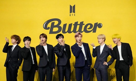 BTS lập được kỷ lục mới với ca khúc "Butter". Ảnh: Twitter