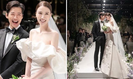 Đám cưới xa hoa của Namgoong Min và Jin Ah Reum diễn ra ngày 7.10. Ảnh chụp màn hình