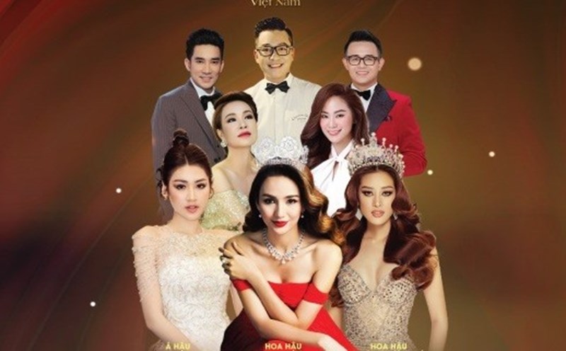 Dàn sao tại cuộc thi Hoa hậu Du Lịch Việt Nam. Ảnh: CTCC.