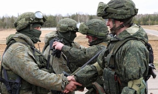 Ngày 16.10, đoàn xe đầu tiên của các lực lượng Nga đã đến Belarus. Ảnh minh họa. Ảnh: AFP