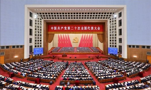 Toàn cảnh lễ khai mạc Đại hội Đại biểu toàn quốc lần thứ 20 Đảng Cộng sản Trung Quốc ở Bắc Kinh, ngày 16.10.2022. Ảnh: THX/TTXVN